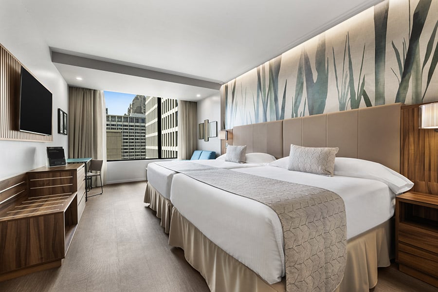 Hotel room at Hotel Riu Plaza Chicago hotels